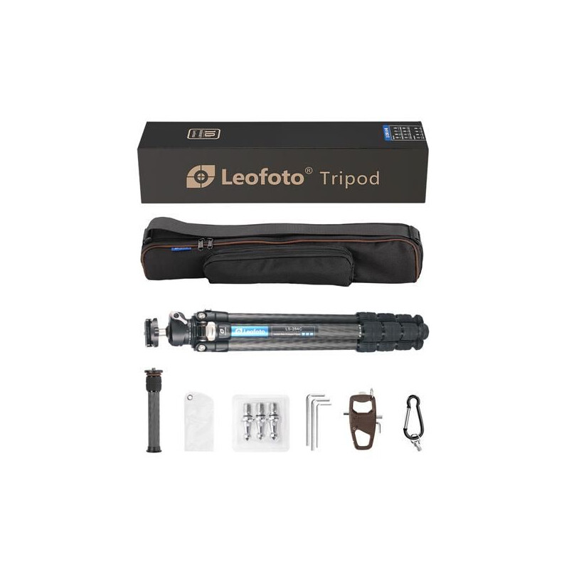 Leofoto Carbon tripod LS-284C Ranger + Ballhead LH-30 + 2segmentige Mittelsäule DC-282C