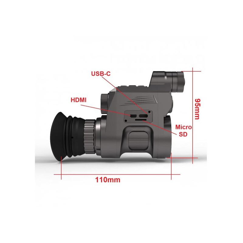 Sytong Dispositivo de visión nocturna HT-66-16mm/850nm/45mm Eyepiece German Edition