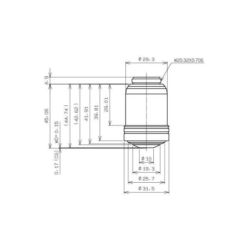 Evident Olympus Objectief UPLXAPO60XO, 60x, plan, apochro