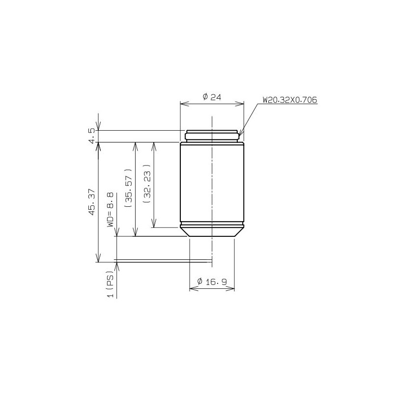 Evident Olympus Objectief Objective CACHN10x IPC/0.25 (CACHN10XIPC-1-7)