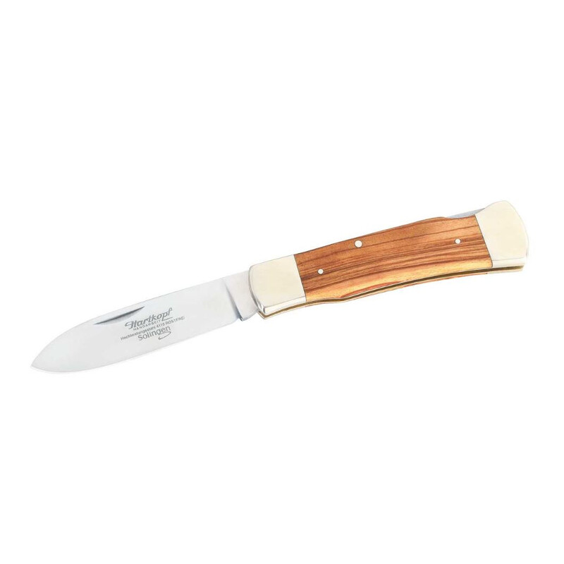 Hartkopf-Solingen Knives Pocket knife, 1.4110 steel, olive wood, nickel silver