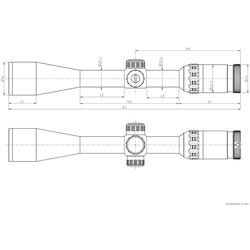 Kahles riflescope HELIA 3 4-12x44i, 4-Dot