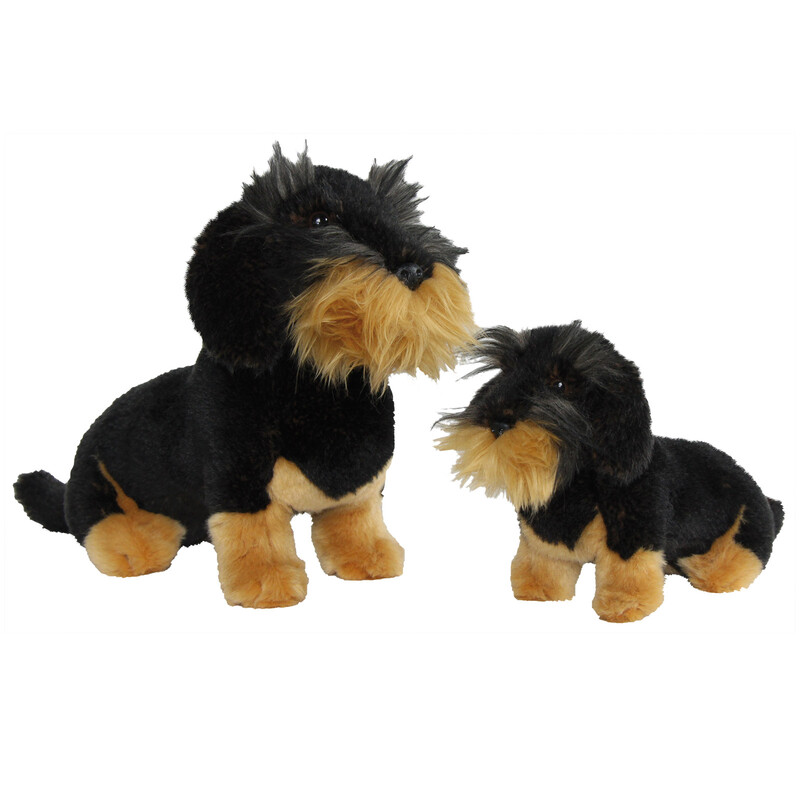 AKAH ROUGH-HAIRED DACHSHUND PLUSH SITTING 33 CM