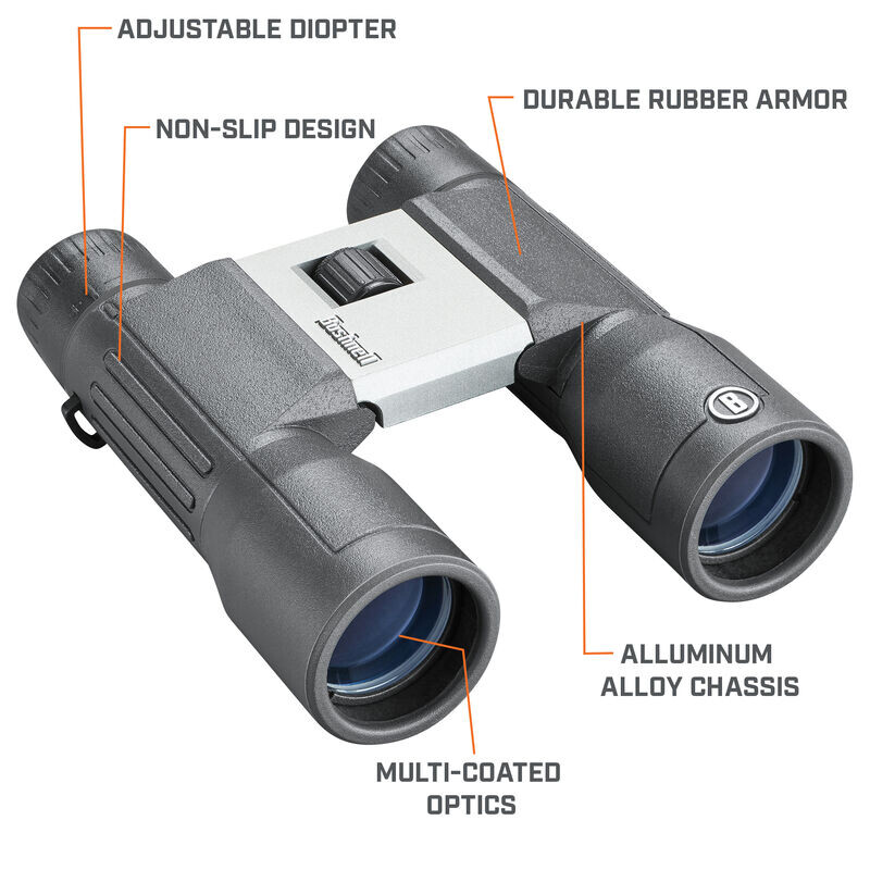 Bushnell Binoculares Powerview 2.0 16x32 Aluminum, MC