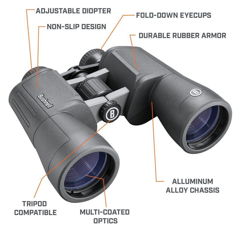 Bushnell Binocolo Powerview 2.0 20x50 Aluminum, MC