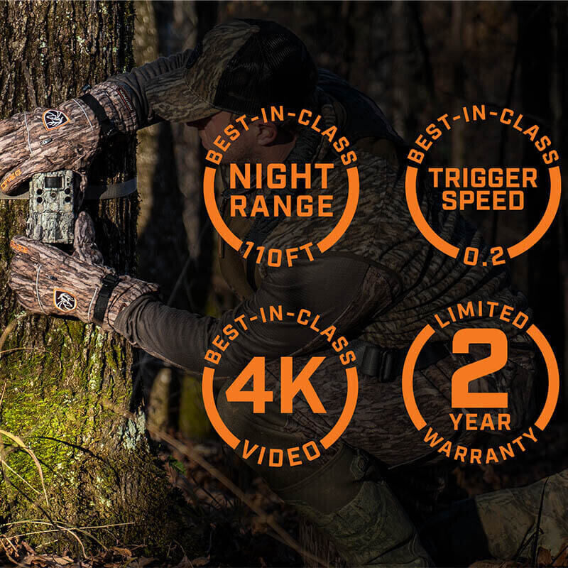 Bushnell Cámara de caza 30MP CORE 4KS Tree Bark Camo No Glow, Box 5L