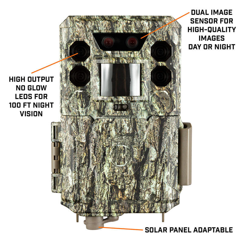 Bushnell Cámara de caza 30MP dual core treebark camo no glow