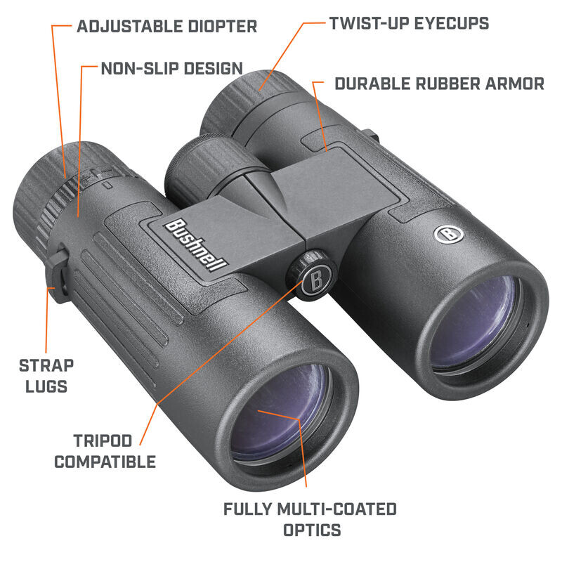 Bushnell Binocolo Legend 10x42 Dachkant, schwarz, FMC