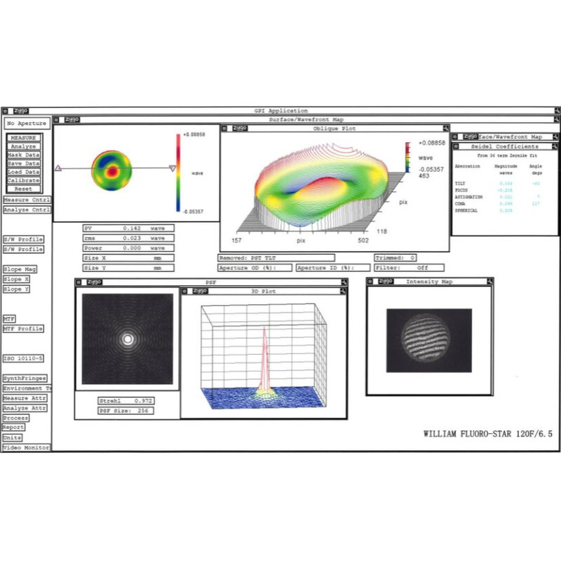 William Optics Refractor apocromático AP Fluorostar 120/780 Gold OTA