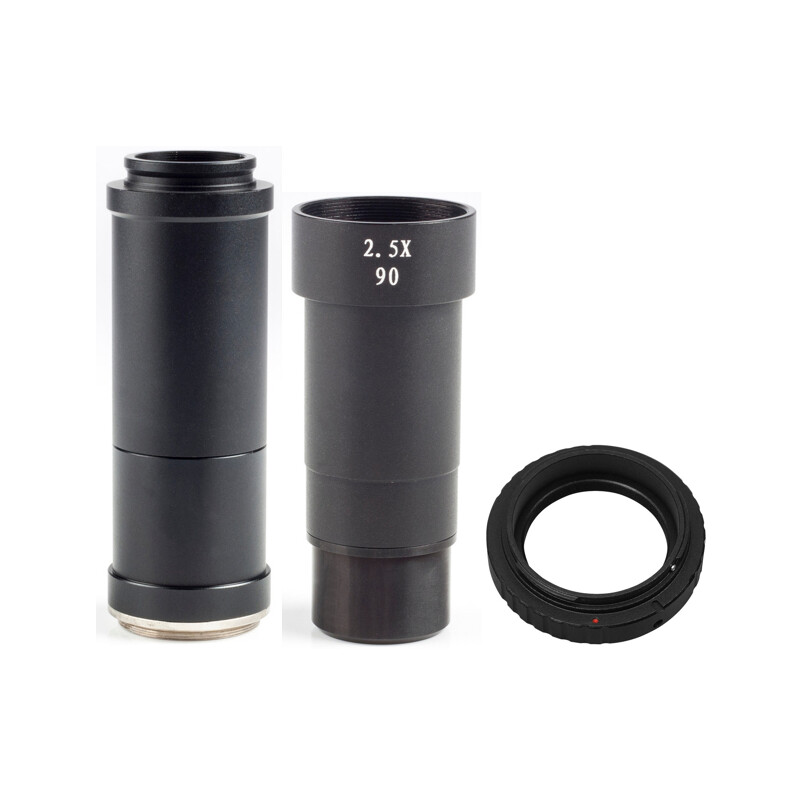 Motic Kamera-Adapter Set 2,5x f. SLR, APS-C Sensor mit T2 Ring für Canon