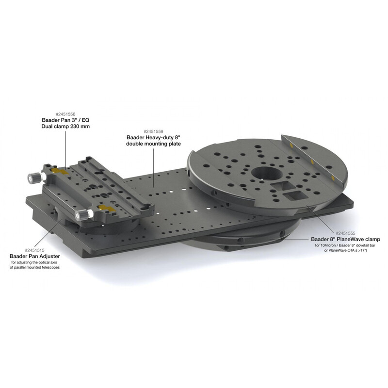 Baader Pan adjuster for adjusting the optical axis of parallel-mounted telescopes