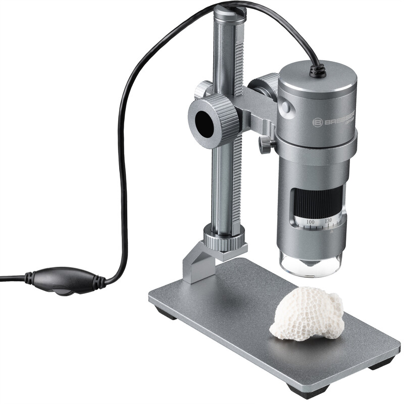 Bresser USB digital microscope DST-1028, screen, 10x-280x, AL LED 5.1MP