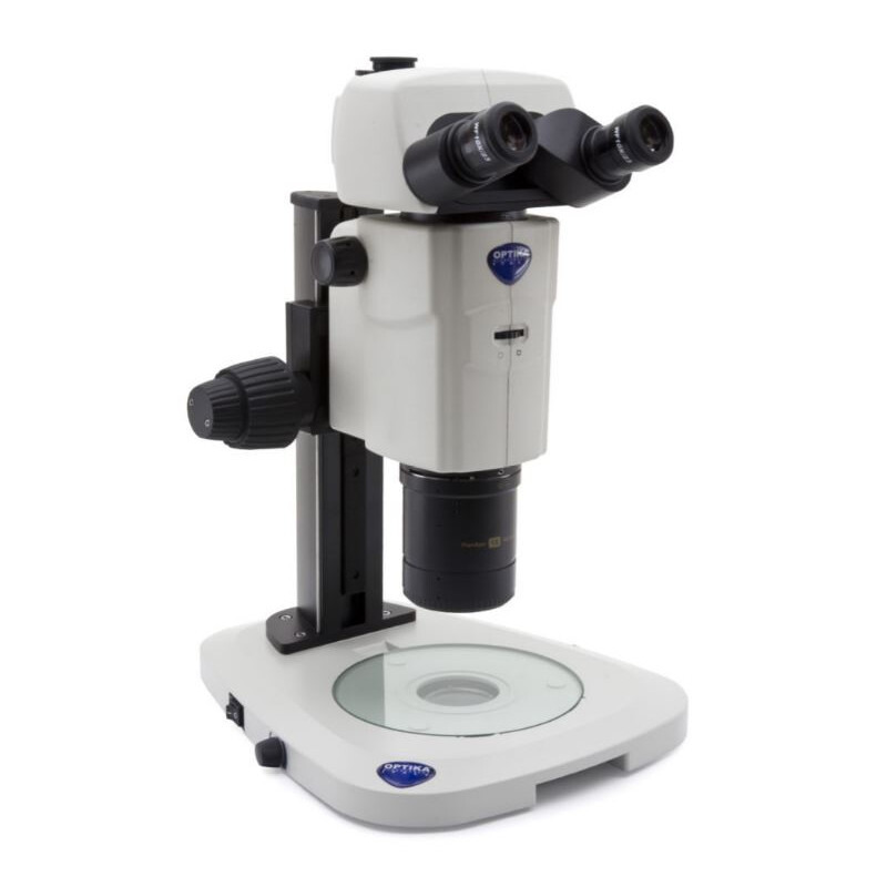 Optika Stereo zoom microscoop SZR-180, trino, CMO, w.d. 60mm, 10x/23, 7.5x-135x, LED, click stop