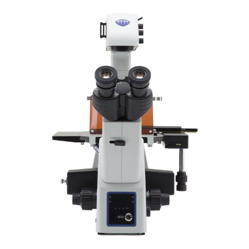 Optika Inverted microscope IM-5FLD, FL, trino, inverse, 10x24mm, AL/DL, LED 5W, 8W w.o. objectives