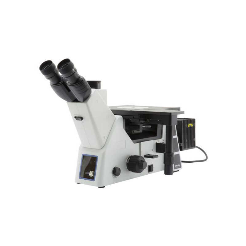 Optika Microscopio invertido IM-5MET, MET trino, invers, 10x24mm,  AL, Halogen,  12V/100W w.o. objectives