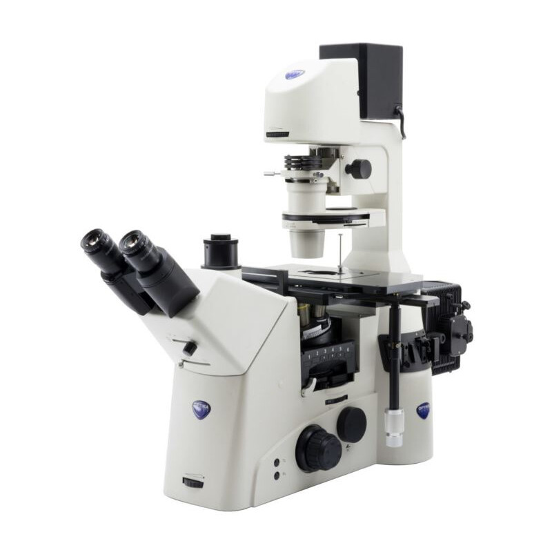 Optika Inverted microscope IM-7, trino, inverse, 10x25mm, LED 10W, w.o. objectives