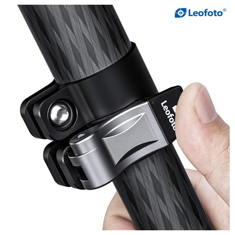 Leofoto Carbon tripod LSR-324C Rapid Ranger mit Beinklemmen + Ballhead LH-40