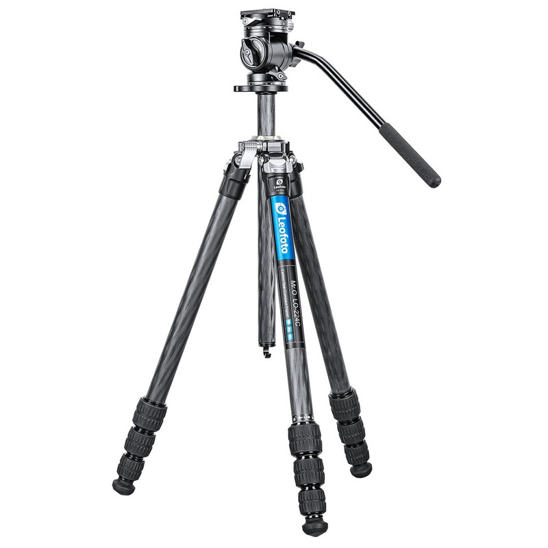 Leofoto Carbon tripod LO-224C Mr.O + Videoneiger BV-1R