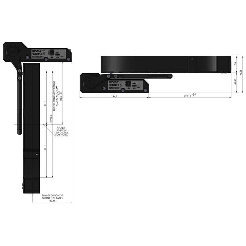 PrimaLuceLab GIOTTO 220 mit ALTO-Teleskopabdeckung