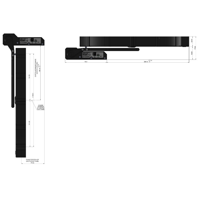 PrimaLuceLab flat field mask GIOTTO 320 with ALTO telescopic cover