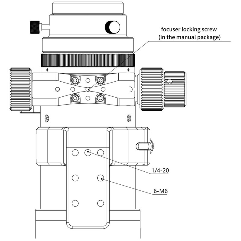 Omegon Refractor apocromático Apochromatischer Refraktor Pro APO AP 61/360 Triplet ED OTA