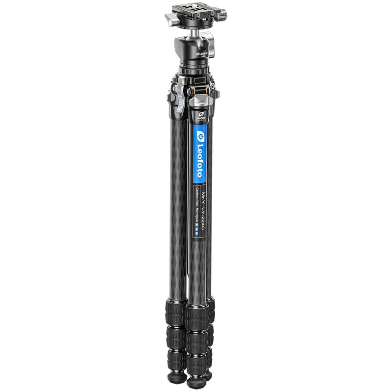 Leofoto Carbon tripod LY-224C Mr.Y + Ballhead LH-25 R Black