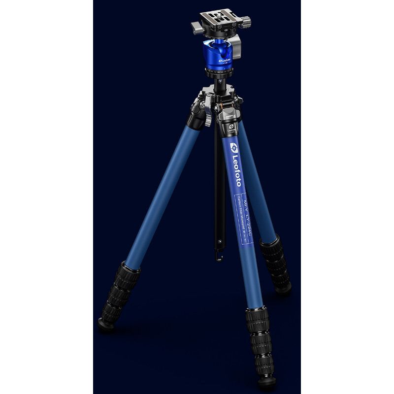 Leofoto Carbon tripod LY-224C Mr.Y + Ballhead LH-25 R Y Blue