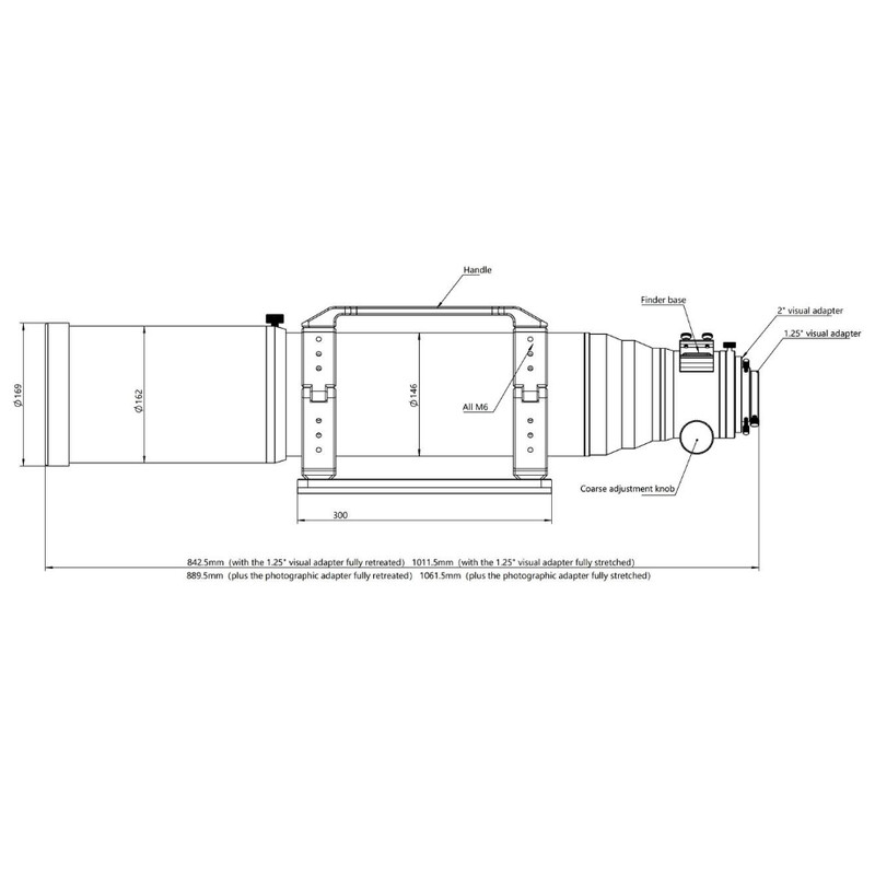 Askar Refractor apocromático Apochromatischer Refraktor AP 130/1000 130PHQ OTA