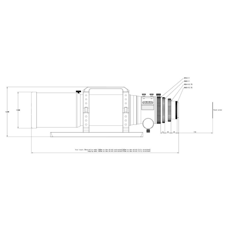 Askar Refractor apocromático Apochromatischer Refraktor AP 80/600 80PHQ