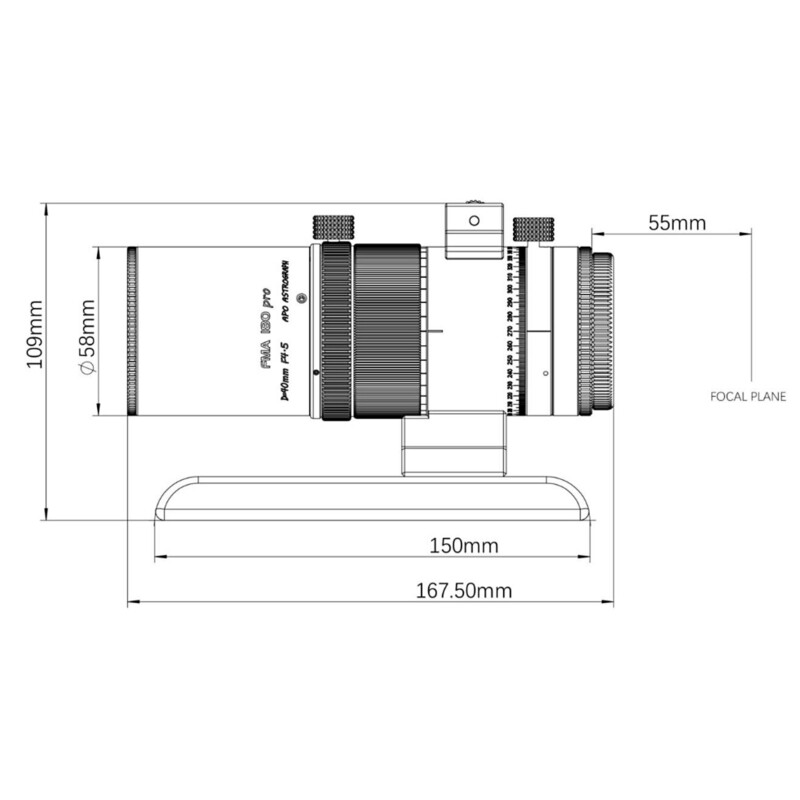 Askar Refractor apocromático Apochromatischer Refraktor AP 40/180 FMA180PRO OTA