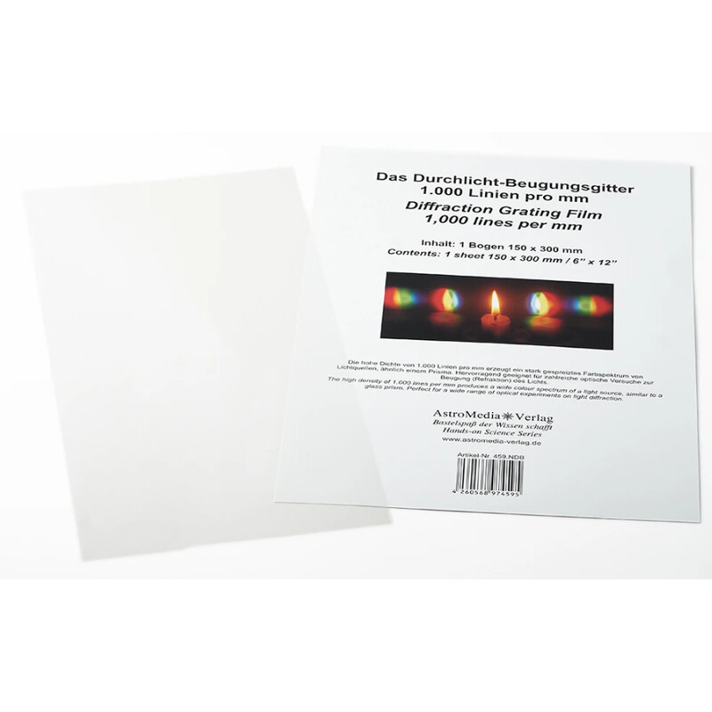 AstroMedia Kit Transmitted light diffraction grating