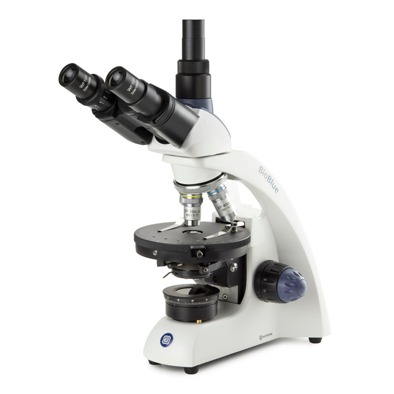 Euromex BioBlue microscope, BB.4241-P-HLED,trino, Pol, DIN, 40x-400x, 10x/18, LED, 1W