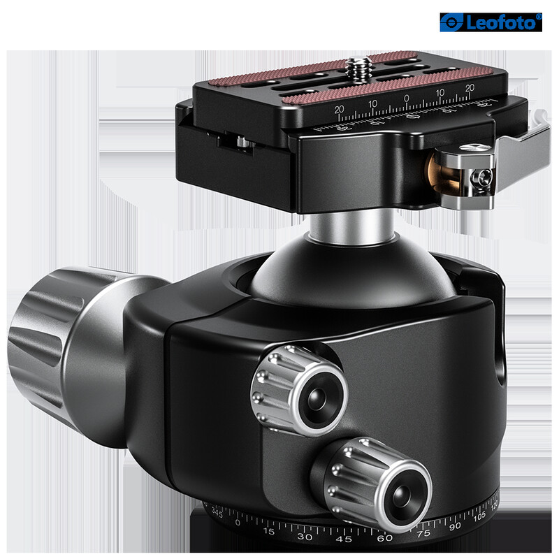 Leofoto Tripod ball-head LH-55LR with Quick-release connector LR-70