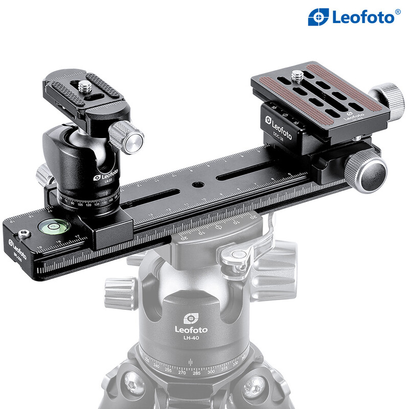 Leofoto FDM-02 Dual mount for spotting scope and rangefinder