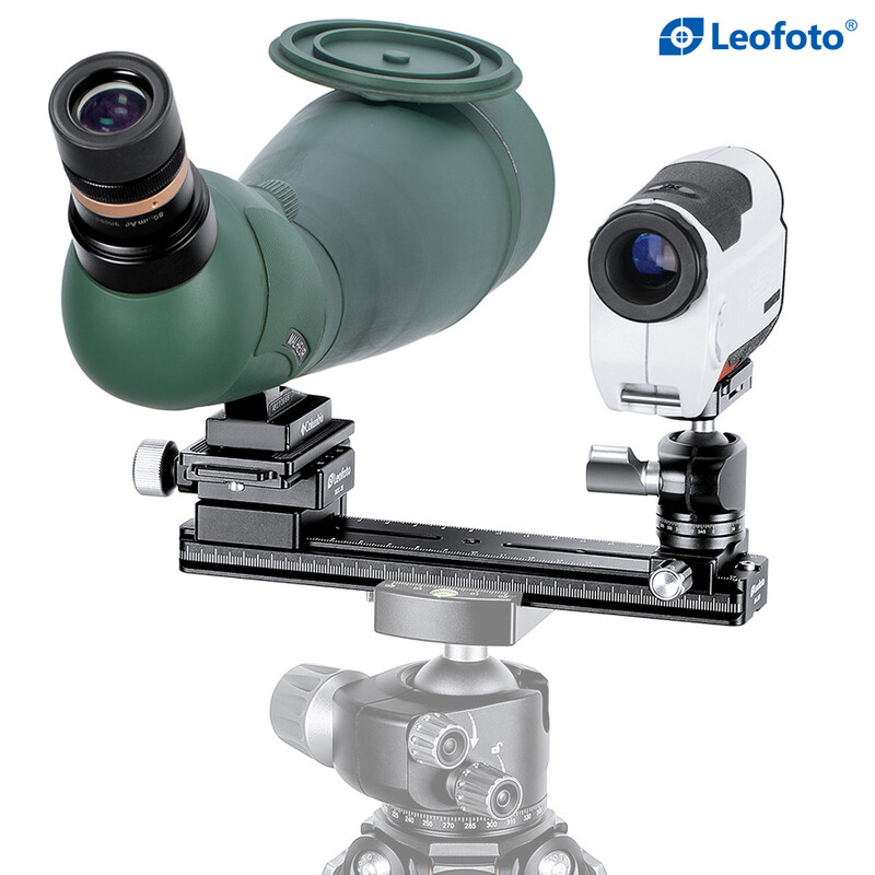 Leofoto FDM-02 Dual mount for spotting scope and rangefinder