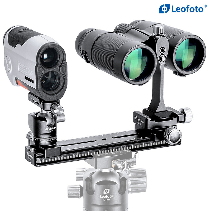 Leofoto FDM-02 Dual mount for spotting scope and rangefinder