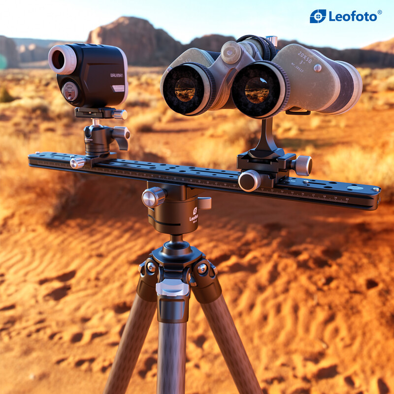 Leofoto FDM-04 Dual mount for spotting scope and rangefinder