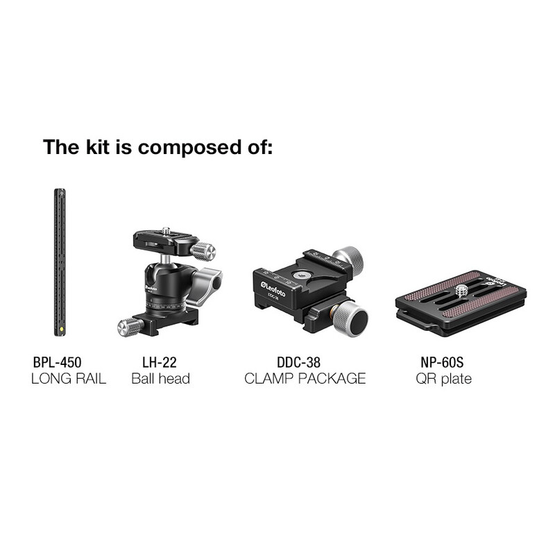 Leofoto FDM-04 Dual mount for spotting scope and rangefinder