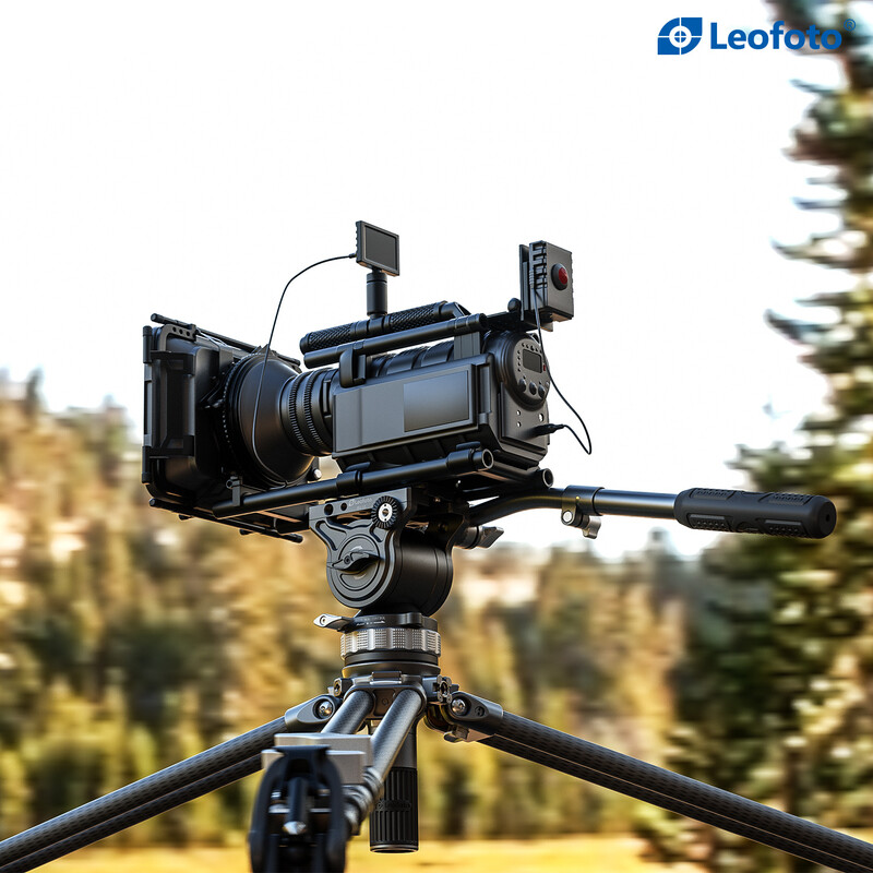 Leofoto Carbon tripod LVC-193 double tube + Video tilt head BV-15