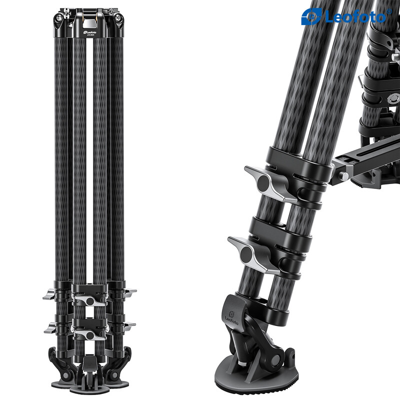 Leofoto Carbon tripod LVC-253 double tube + Video tilt head BV-15