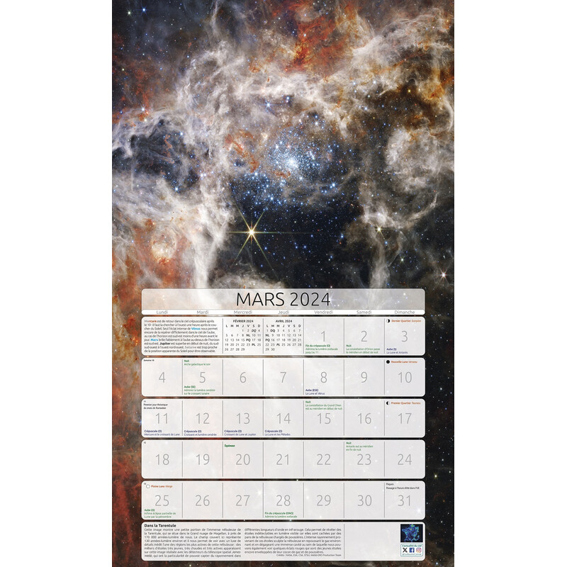 Amds édition  Calendar Astronomique 2024