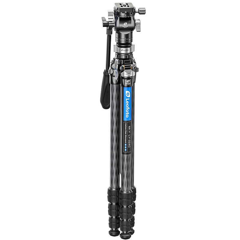 Leofoto Carbon tripod LY-224C Mr.Y + Video tilt head BV-0R + Levelling system LB-38 black