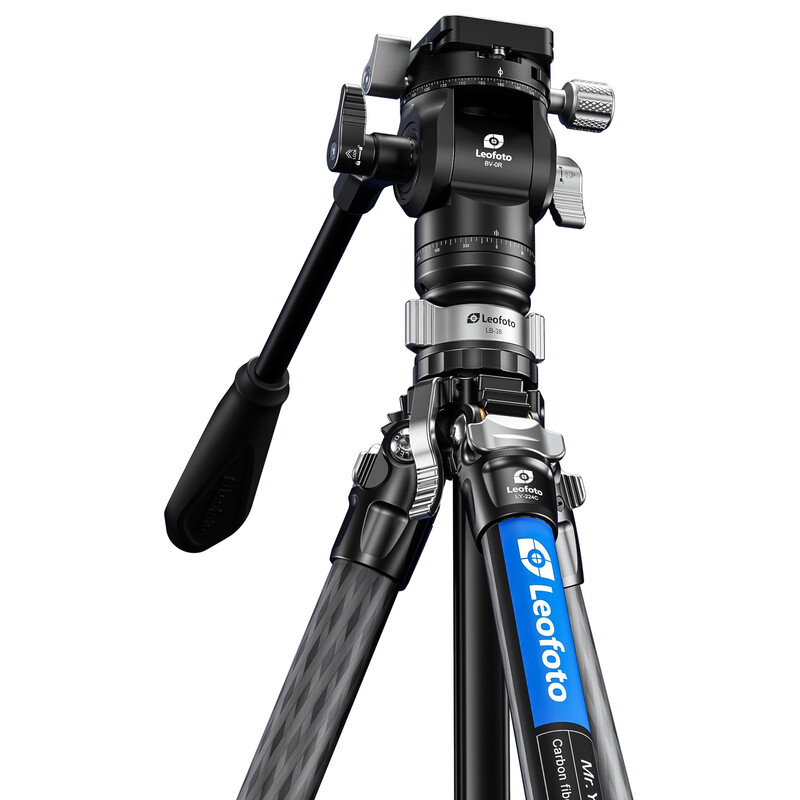 Leofoto Carbon tripod LY-224C Mr.Y + Video tilt head BV-0R + Levelling system LB-38 black