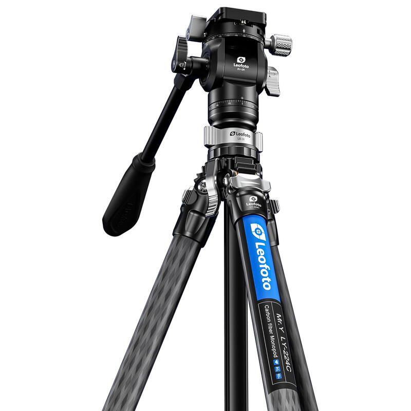 Leofoto Carbon tripod LY-224C Mr.Y + Video tilt head BV-0R + Levelling system LB-38 black