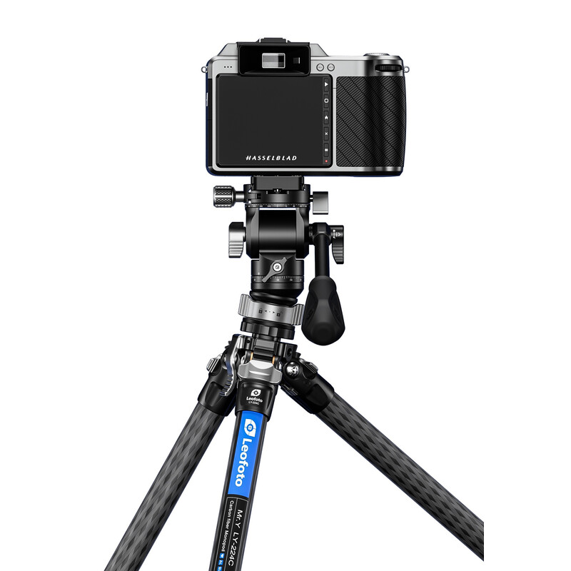 Leofoto Carbon tripod LY-224C Mr.Y + Video tilt head BV-0R + Levelling system LB-38 black