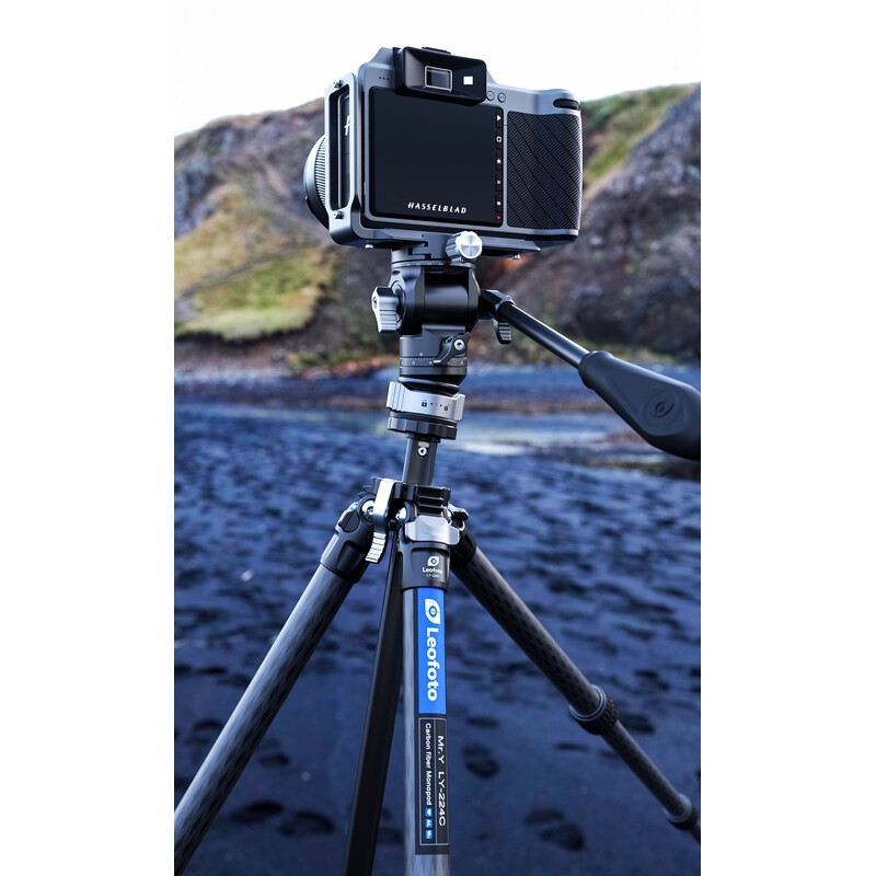 Leofoto Carbon tripod LY-224C Mr.Y + Video tilt head BV-0R + Levelling system LB-38 black