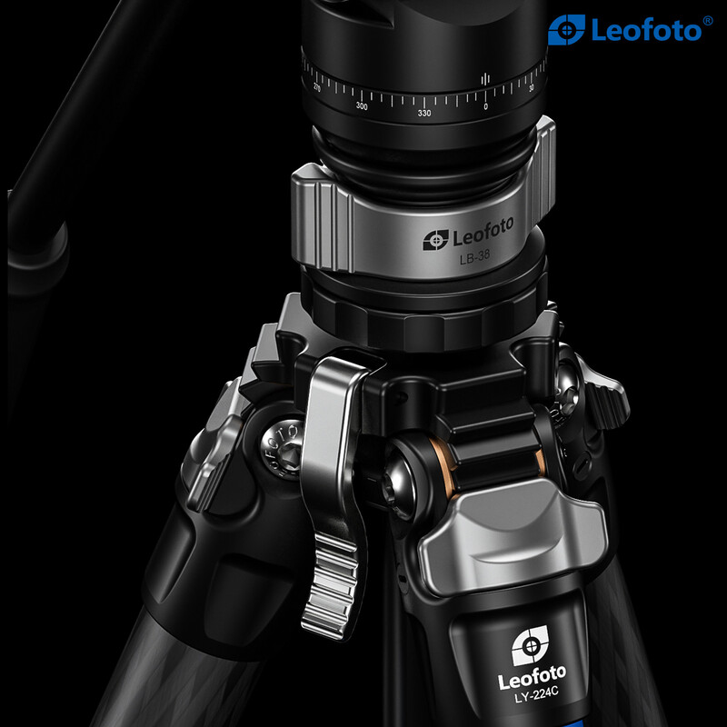 Leofoto Carbon tripod LY-224C Mr.Y + Video tilt head BV-0R + Levelling system LB-38 black