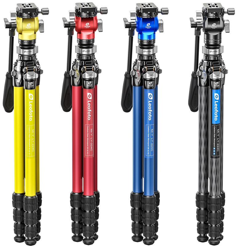 Leofoto Carbon tripod LY-224C Mr.Y + Video tilt head BV-0R + Levelling system LB-38 black