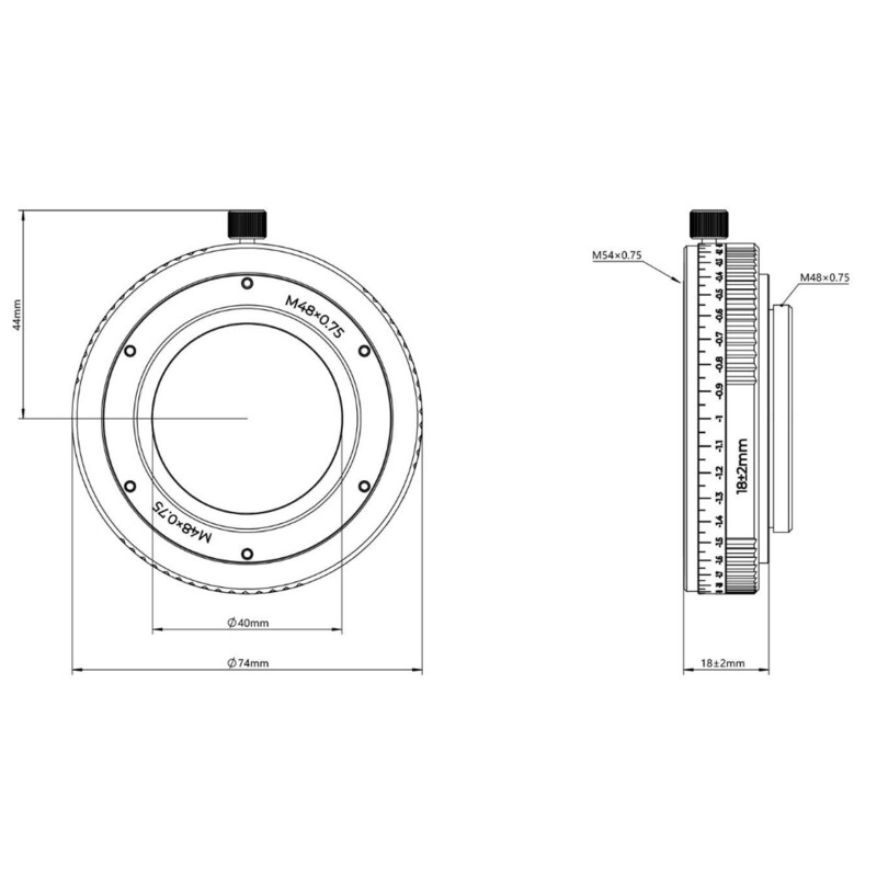 Askar Extension tube Adaptors M54/M48 16-20mm