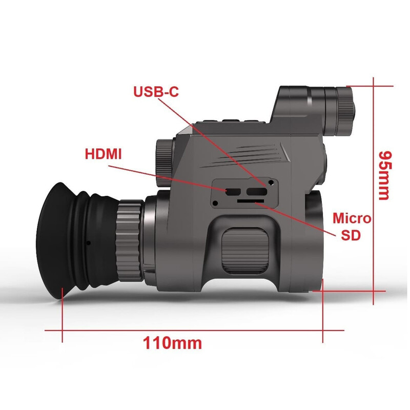 Sytong Dispositivo de visión nocturna HT-66-16mm/850nm/42mm Eyepiece German Edition